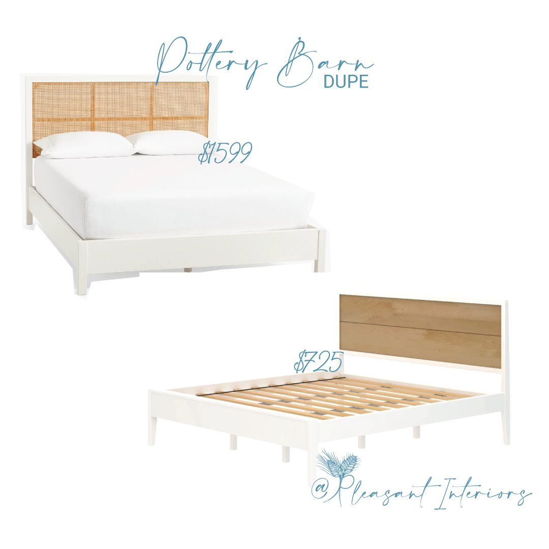 Pottery Barn Dupe: Westly Cane Bed